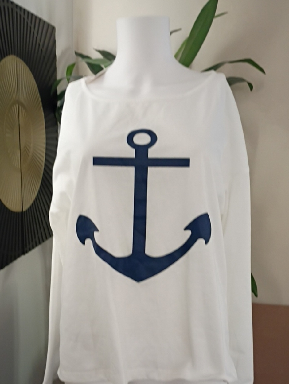 CBR White Crewneck Long Sleeve Top